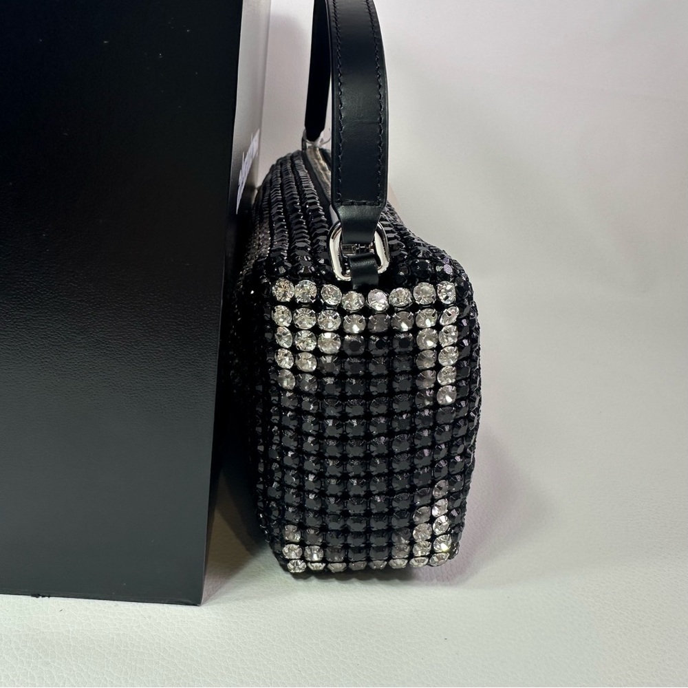 NEW Alexander Wang Heiress Flex Bag in Black Aged Crystal - Picture 5 of 12